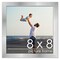 8x8 Solid Wood Picture Frame with UV-Resistant Acrylic & Acid-Free Backing, Available in 6 Finishes: Matte Black, Matte White, Metallic Bronze, Silver, Natural Wood Grain & Mahogany